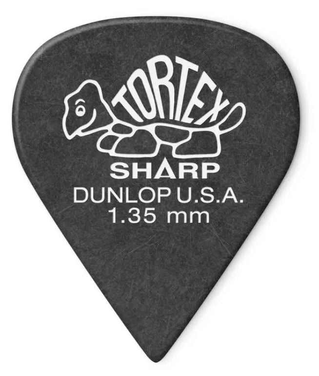 Dunlop 412R135 Tortex Sharp Púa 1.35mm. Unidad 1