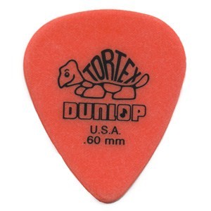 Dunlop 418R60 Tortex Standard Púa 0.60mm. Unidad 1