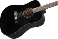 Fender CD60 V3 WN Guitarra Acústica Dreadnought Negra 4