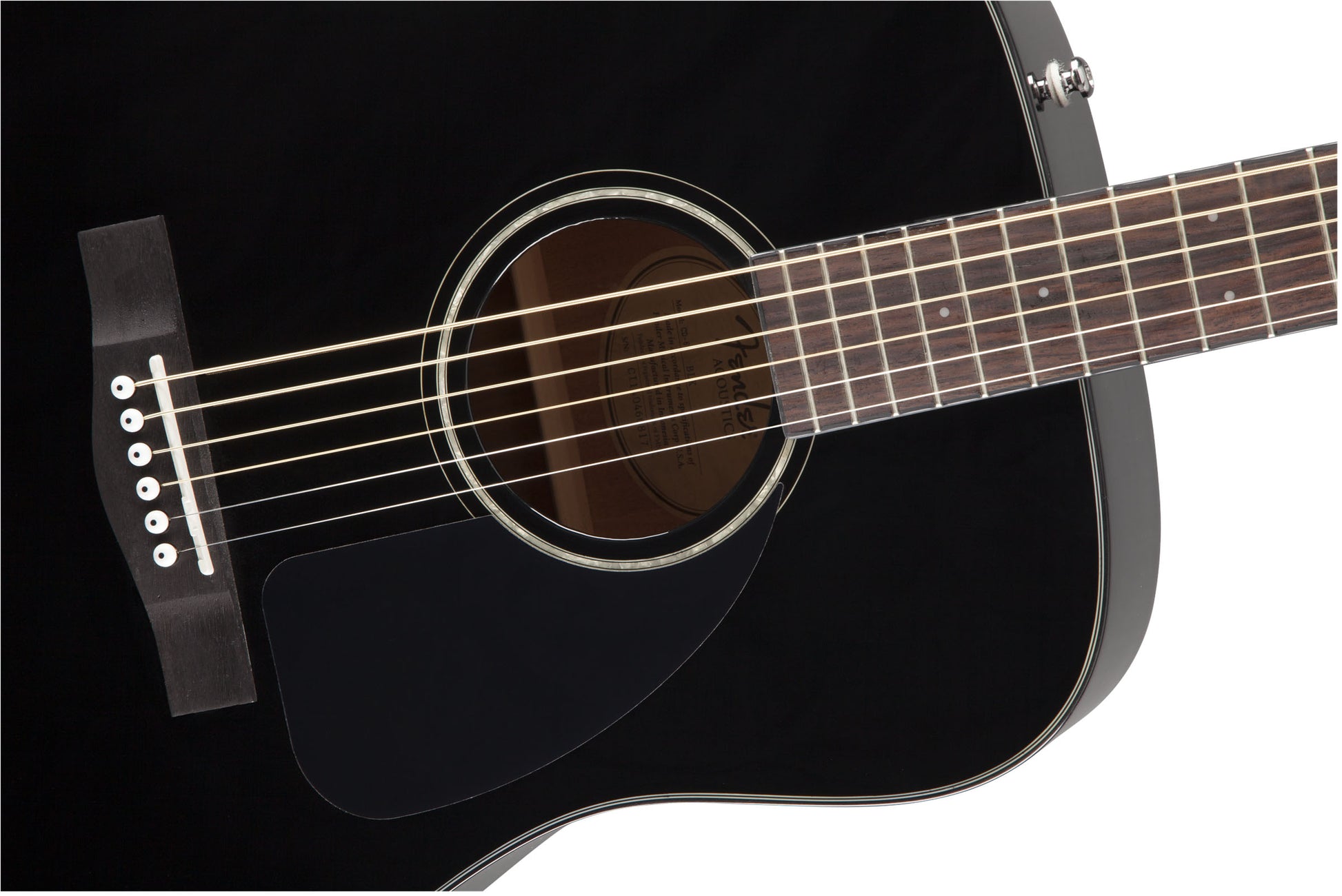 Fender CD60 V3 WN Guitarra Acústica Dreadnought Negra 5