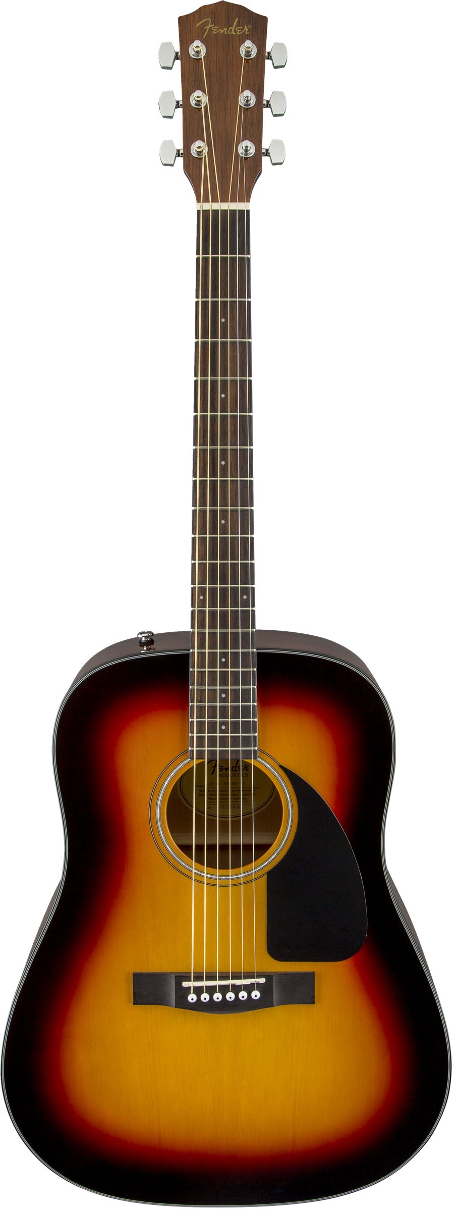 Fender CD60 V3 WN Guitarra Acústica Dreadnought Sunburst 1