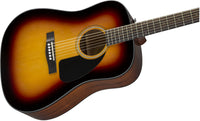 Fender CD60 V3 WN Guitarra Acústica Dreadnought Sunburst 4