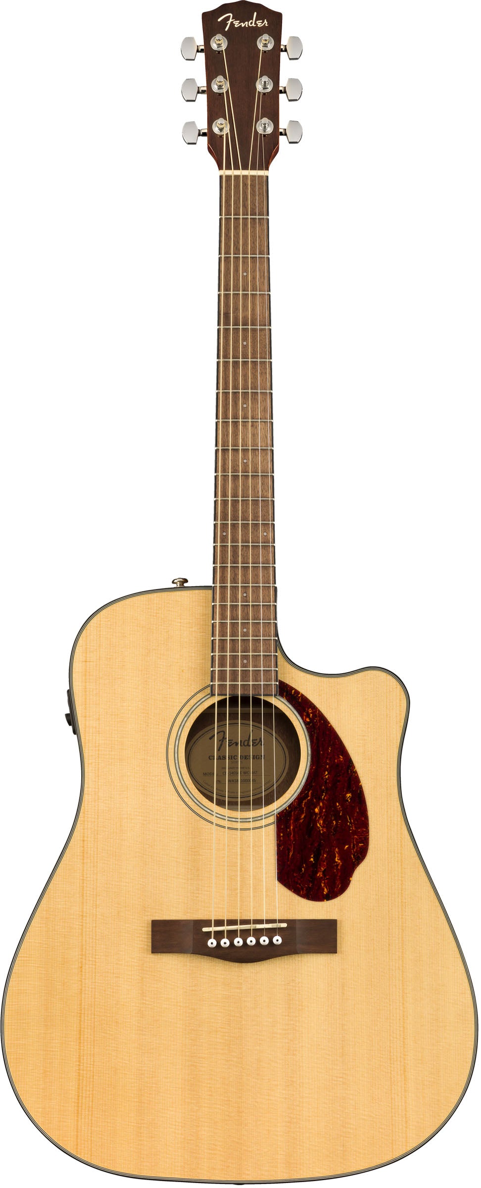 Fender CD140SCE WN Guitarra Electroacústica Dreadnought Natural 1