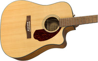 Fender CD140SCE WN Guitarra Electroacústica Dreadnought Natural 4