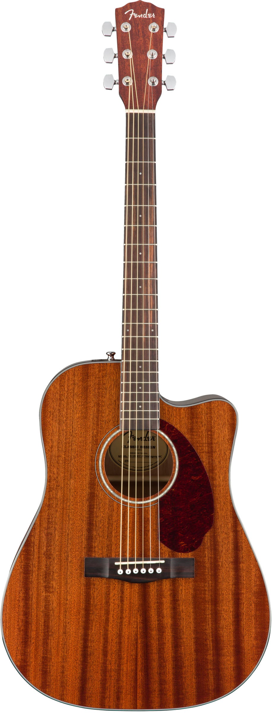 Fender CD140SCE All Mahogany WN Guitarra Electroacústica Dreadnought 1