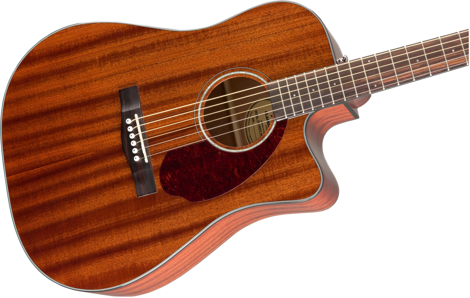 Fender CD140SCE All Mahogany WN Guitarra Electroacústica Dreadnought 4