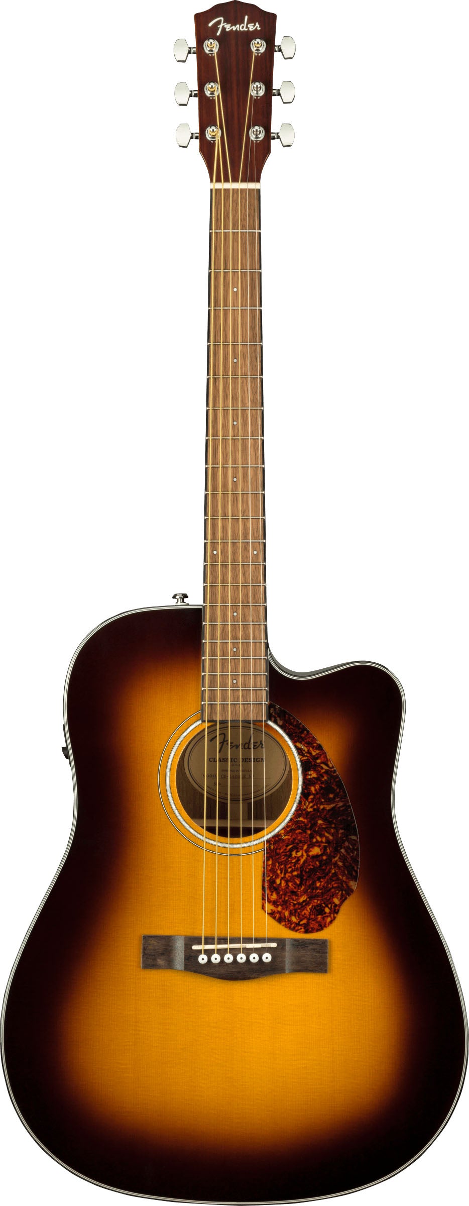 Fender CD140SCE WN Guitarra Electroacústica Dreadnought Sunburst 1