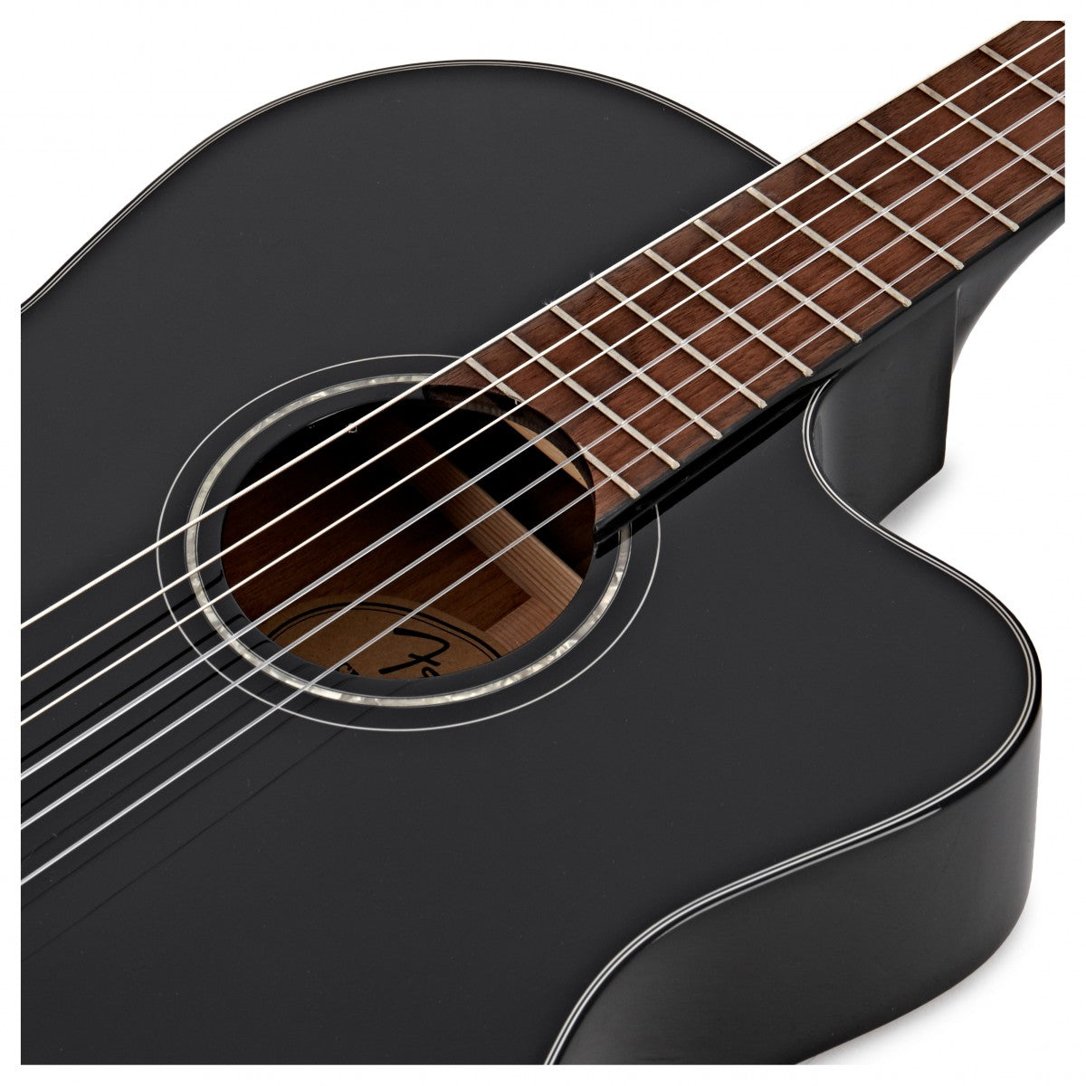 Fender Cn140Sce BLK WN Guitarra Española Electrificada Negra 12