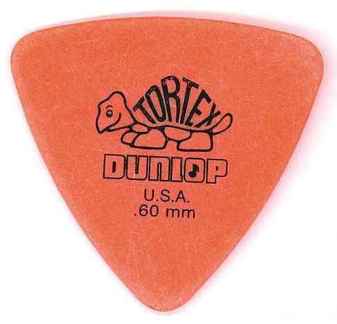 Dunlop 431R60 Tortex Triangle Púa 0.60mm. Unidad 1