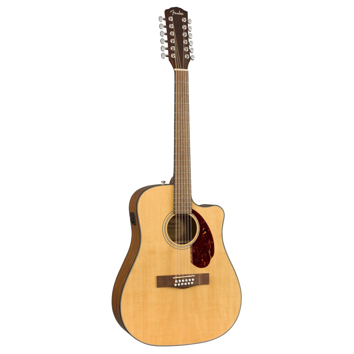 Fender CD140SCE Natural Guitarra Electroacústica Dreadnought 12 Cuerdas con Estuche 2