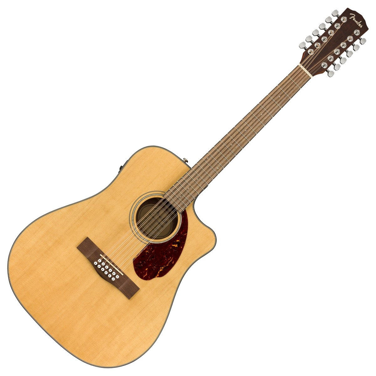 Fender CD140SCE Natural Guitarra Electroacústica Dreadnought 12 Cuerdas con Estuche 9