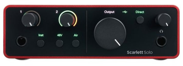 Focusrite Scarlett Solo 4Th Generation Interfaz de Audio USB 1