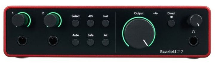 Focusrite Scarlett 2I2 4Th Generation Interfaz de Audio USB 1