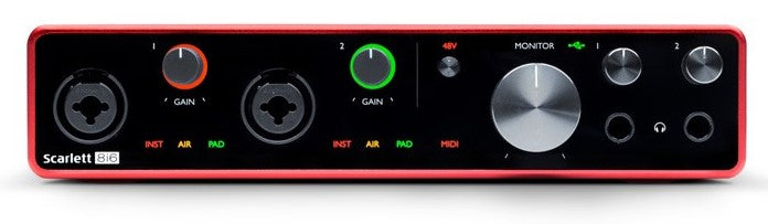 Focusrite Scarlett 8I6 3rd Generation Interfaz de Audio USB 1