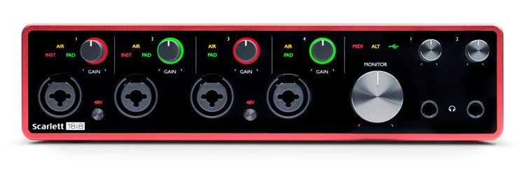 Focusrite Scarlett 18I8 3rd Generation Interfaz de Audio USB 1