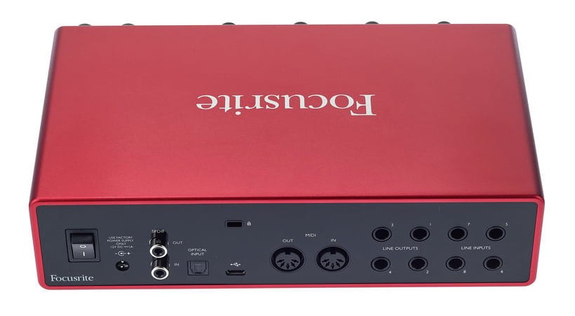 Focusrite Scarlett 18I8 3rd Generation Interfaz de Audio USB 6