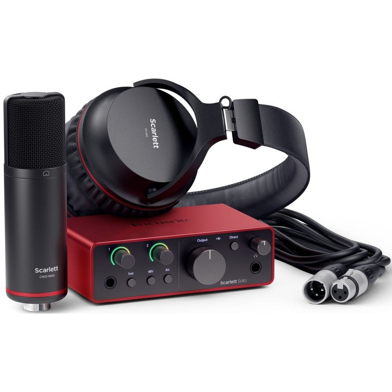 Focusrite Scarlett Solo Studio 4Th Generation Interfaz de Audio USB 1