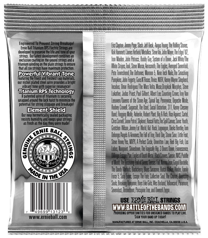 Ernie Ball EB3123 Super Slinky Titanium Juego Cuerdas Guitarra Eléctrica 009-042 2