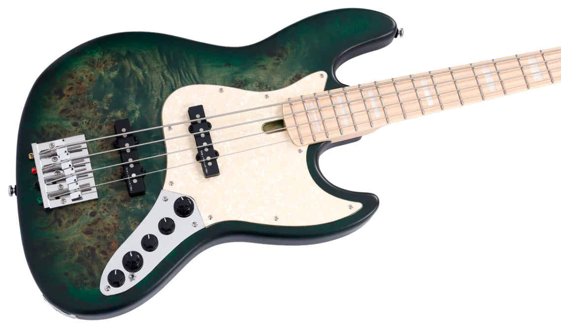 Marcus Miller V7 Swamp Ash-4 Reissue TGS Bajo Eléctrico Transparent Green Satin 3