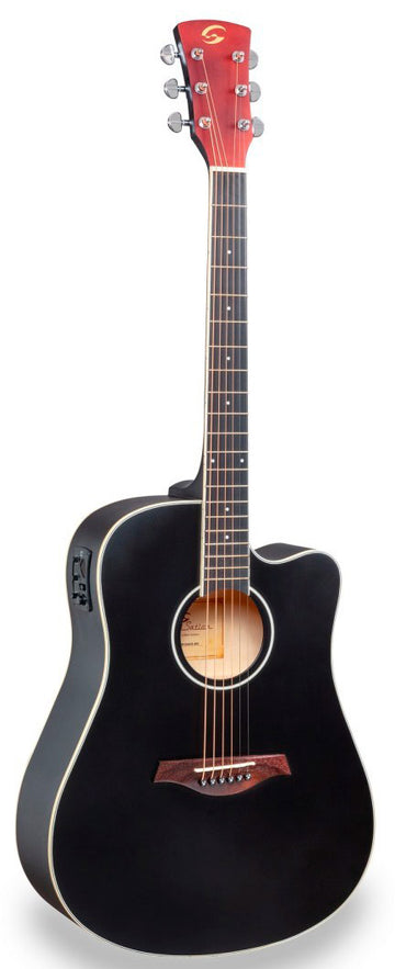 Soundsation Meadow DNCE BK Guitarra Electroacústica Dreadnought Negra 1