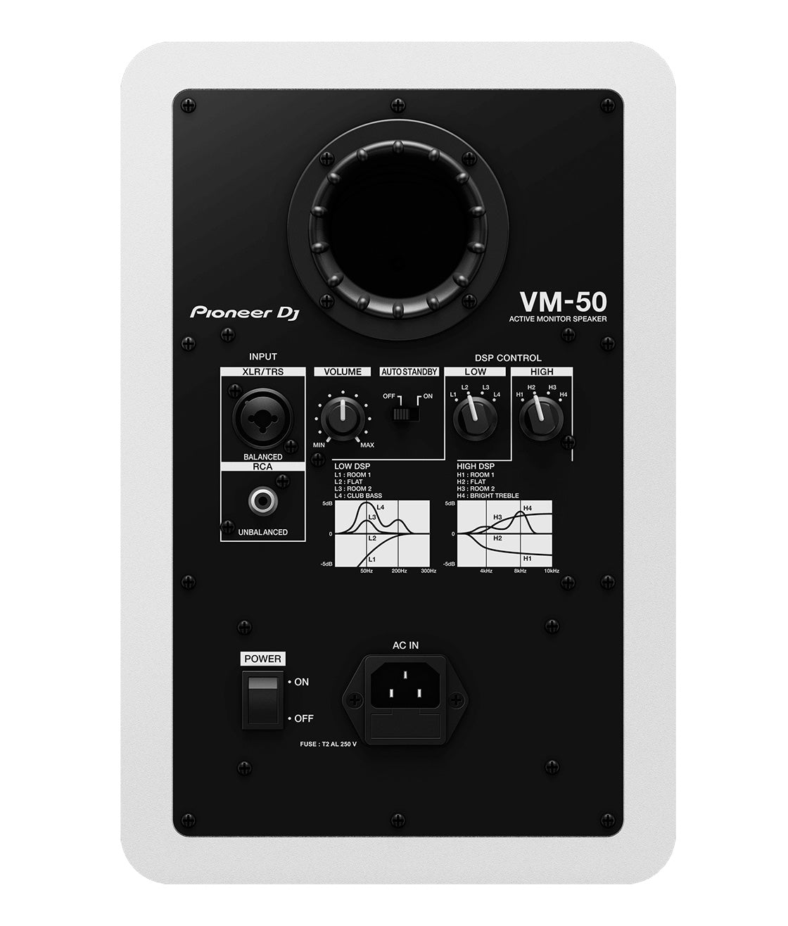 Pioneer DJ VM50 WH Monitor Activo Blanco. Unidad 3