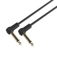 Adam Hall K4IRR0010FLM Cable con Conectores Angulados Dorados Jack Jack 10cm 2