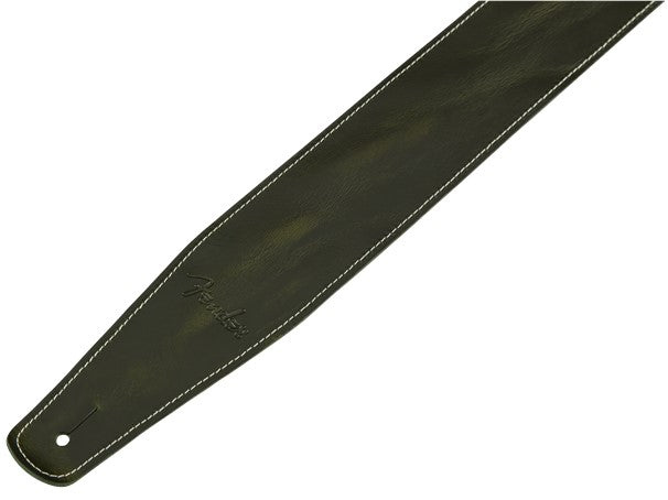 Fender 0990641062 Brokenin Leather Correa Guitarra Verde 3