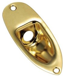 All Parts AP0610002 Jackplate for Strat Gold with Mounting Screws 1