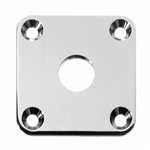 All Parts AP0633001 Jackplate for Les Paul Curved Nickel with Mounting Screws 1