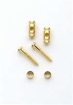 All Parts AP0727002 Barrel String Guides (2) with Screws for Guitar Gold 1