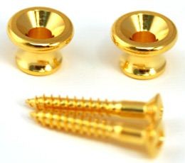 All Parts AP6695002 Gibson Style Strap Buttons with Screws Gold Unidad 1