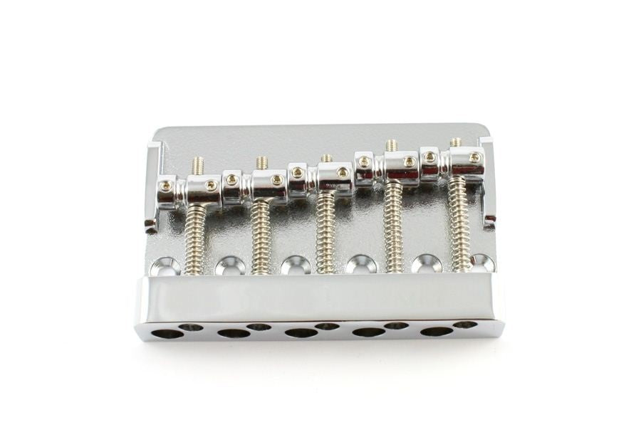 All Parts BB3440010 Economy Heavy-Duty 5-String Bass Bridge Chrome 2-13/16 String Spacing 1