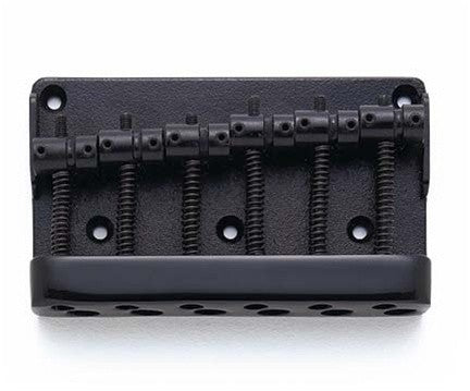 All Parts BB3490003 Economy Heavy-Duty 6-String Bass Bridge Black 3-1/8 String Spacing 1