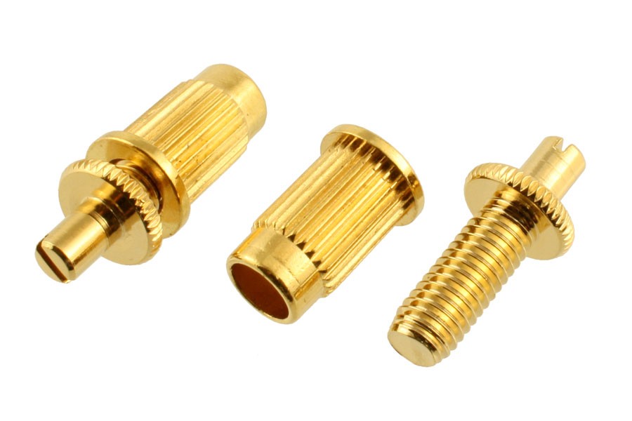 All Parts BP0391002 Large Metric Stud and Anchor Set for Large-Hole Tunematic Bridge Gold 1