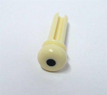 All Parts BP0677028 Cream Plastic End Pins for Acoustic Bass with Groove 4 Pieces 1