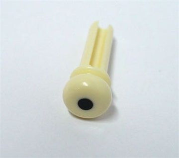 All Parts BP0677028 Cream Plastic End Pins for Acoustic Bass with Groove 4 Pieces 1