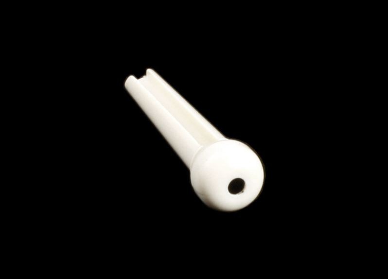 All Parts BP0679025 White Plastic Bridge Pin Set with Black Dot (6 Pieces) 1