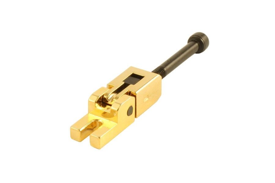 All Parts BP0691002 Low Saddle for Locking Tremolo Gold with Screw and Block for E Strings 1