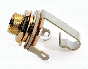 All Parts EP0055002 1/4 Input Jack Switchcraft Gold with Nut and Washer 1