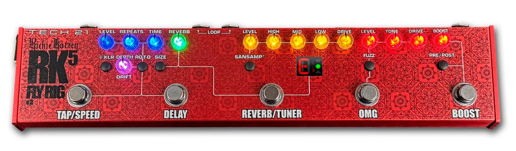 Tech 21 RK5 V3 Fly Rig Richie Kotzen Signature Pedalera Multiefectos Guitarra 1
