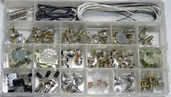 All Parts EPKIT Electronic Assortment Box: Pots Switches Wire Bulbs Lenses. 1