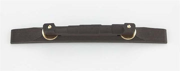 All Parts GB05010E2 Ebony Compensated Bridge W/Base Gold Hardware for Arched-Top Guitar 6 Long X 1