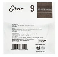 Elixir 009 Anti Rust Cuerda Guitarra Eléctrica o Acústica Plana 2