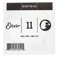 Elixir 011 Anti Rust Cuerda Guitarra Eléctrica o Acústica Plana 1