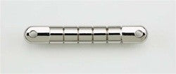 All Parts GB2565001 Gretsch Style Bar Bridge Solid Brass Nickel 2-15/16 Stud Spacing 1