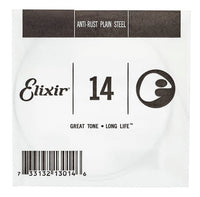 Elixir 014 Anti Rust Cuerda Guitarra Eléctrica o Acústica Plana 1