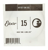 Elixir 015 Anti Rust Cuerda Guitarra Eléctrica o Acústica Plana 1