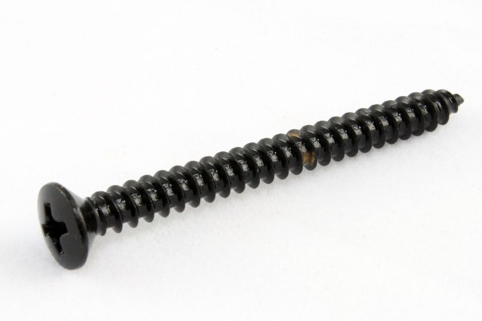 All Parts GS0005003 Neck Plate Screws Phillips Head Black 8 X 1-3/4. Una Unidad 1