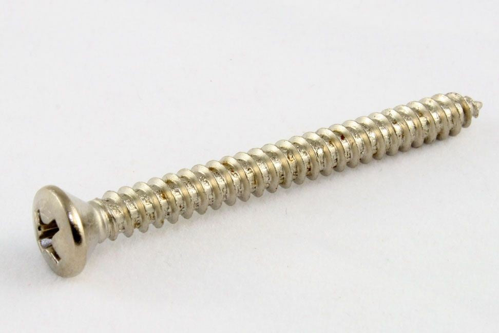 All Parts GS0005005 Neck Plate Screws Phillips Head Stainless Steel 8 X 1-3/4. Una Unidad 1