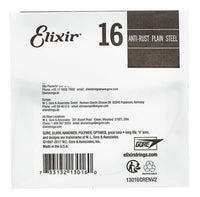 Elixir 016 Anti Rust Cuerda Guitarra Eléctrica o Acústica Plana 2